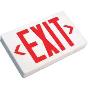TCP LED Poly 120V Exit Sign Red