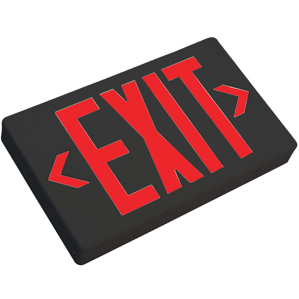 TCP Rd Led Exit Bbu Bk Housing