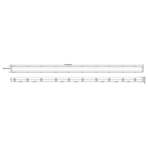 TCP 65W Dwo 8ft Vt 120-347v 8500l 4000 – 4000K, 8,550 Lumens, Frost