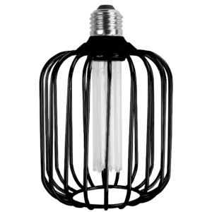 TCP 4.5W Stan Cag Cyl Pillr BLK Dim 0K – E26 Base, 3000K, 200 Lumens, Black