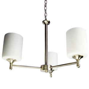 TCP 10W Dwo Clas Chand 3l Round Bn Dim – 3000K, 475 Lumens, Satin Nickel