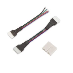 Diode LED CLICKTIGHT RGB Bending Extension Connector – 12 in. – Pack of 5