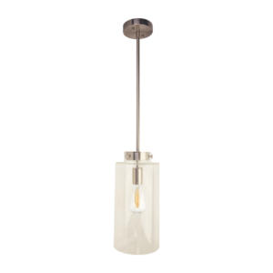 TCP 10W Dwo Clas Pendant 1l Cyl Bn Dim – 2700K, Satin Nickel