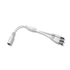 Diode LED DC Splitter Plug – 3-Way, White