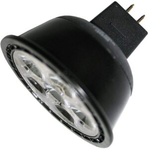 TCP 6.5W Led 6.5w Mr16 0k Gu5.3 Fl Blk – 425 Lumens, Black