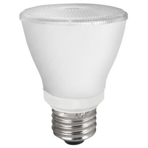 TCP 7W Par20 – E26 Base, 5000K, 700 Lumens, Frost
