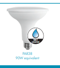 TCP 13W Par38 – E26 Base, 4100K, 1,100 Lumens, Frost