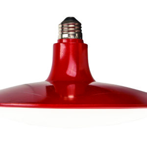TCP 22W Disk Light – E26 Base, 3000K, 2,350 Lumens, Red