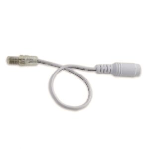 Diode LED Wet Location 10.5mm Plug to DC Adapter – Male, White – Pack of 5