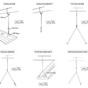 TCP Express Y Cable Hang Kit 2pk